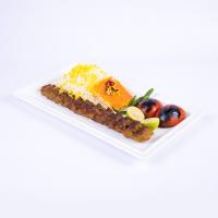 چلو کباب لقمه زعفرانی