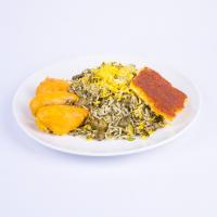 باقالی پلو با مرغ