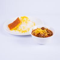 چلو خورش قیمه سیب زمینی