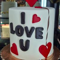 کیک i love you