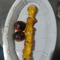 خوراک جوجه کباب زعفرانی