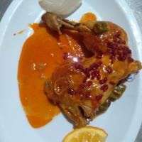 خوراک مرغ سس پز