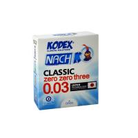 کاندوم زیرو تری 30 میکرون کدکس بسته 3 عددی