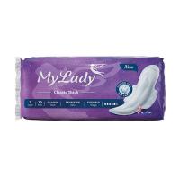 نوار بهداشتی کلاسیک ضخیم بالدار بزرگ بنفش پوست های حساس مای لیدی 10عددی 