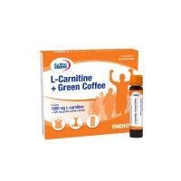 ویال ال کارنیتین پلاس گرین کافی یوروویتال 6 عددی