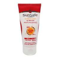  ضد آفتاب و ضد چروک SPF50 رنگی انواع پوست سان سیف 50 میل