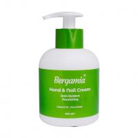 کرم مرطوب کننده پمپی دست و ناخن برگامیا حاوی روغن کتان 250 میلی لیتر