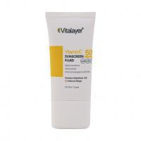فلوئید ضد آفتاب بژ طبیعی SPF50 حاوی ویتامین C ویتالیر