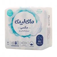 نوار بهداشتی مکسی نیمه ضخیم شب مای لیدی XL پوست حساس 7 عدد