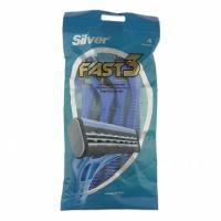 تیغ چند بار مصرف 3 لبه فست (پک 4 عددی) سیلور