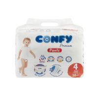 پوشک شورتی کودک کانفی مدل Premium سایز 4 بسته 30 عددی