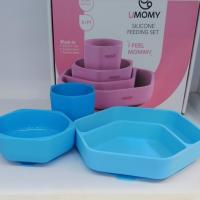 ست ظرف غذای کودک تمام سیلیکونی یومامی 3تیکه
