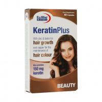 کپسول ژلاتینی نرم کراتین پلاس یوروویتال 40 عددی