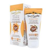 کرم ضد آفتاب رنگی سان سیف +SPF50 فاقد جاذب های شیمیایی ۵۰ میل