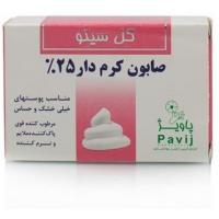 صابون کرم دار 25 درصد گل سیتو 100 گرم