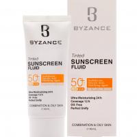 ضدآفتاب Spf 50 بیزانس مناسب پوست چرب بژ طبیعی حجم 40 میل