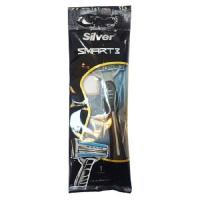 تیغ چند بار مصرف 3 لبه تک عددی Smart3 سیلور