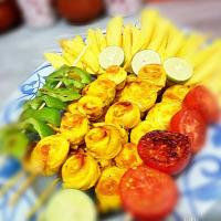 خوراک جوجه کباب حلزونی