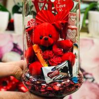 باکس گل ویژه طیف رنگی قرمز