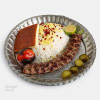 چلو کباب لقمه (تک سیخ)