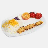 چلو جوجه کباب زعفرانی