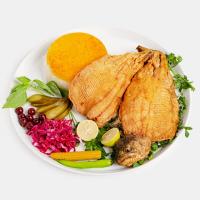 چلو ماهی قزل آلا سرخ شده