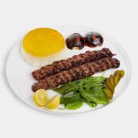 چلو کباب کوبیده معمولی