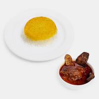 چلو خورشت قیمه بادمجان