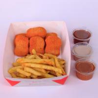 ناگت و سیب زمینی