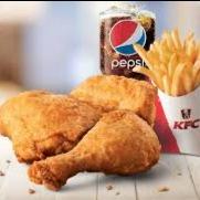 مرغ سوخاری سه تکه نرمال