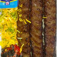 چلو کباب کوبیده معمولی