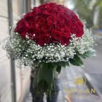 دسته گل رز فشرده