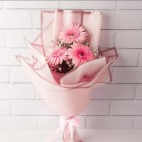 دسته گل ژربرا و عروس مدل نسترن