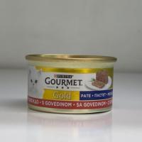 کنسرو گربه گورمت گلد پته طعم گوشت
