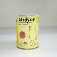 کنسرو گربه مرغ پته شایر shayer