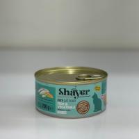 کنسرو گربه طعم ماهی و سبزیجات پته شایر shayer