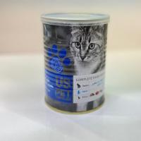 کنسرو گربه us pet گوساله،مرغ و بوقلمون 