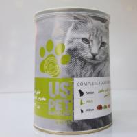 کنسرو گربه us pet طعم مرغ کدو سالمون 