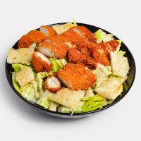 سالاد سزار با مرغ سوخاری