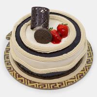 کیک نسکافه ای دور شکلات