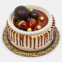 کیک نسکافه ای شوره کارامل