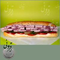 ساندویچ کالباس خشک سرد (نان باگت)