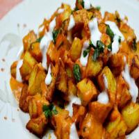 سیب زمینی تنوری با سبزیجات