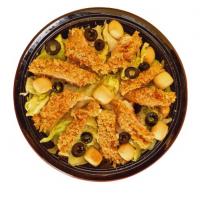 سالاد سزار با فیله مرغ سوخاری