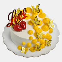 کیک تولد وانیلی