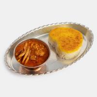 چلو خوشت قیمه سیب زمینی