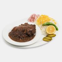 چلو مرغ شکم پر