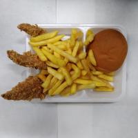 فیله مرغ استریپس سه تکه