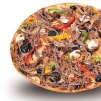 پیتزا رست بیف آمریکایی (یک نفره)
