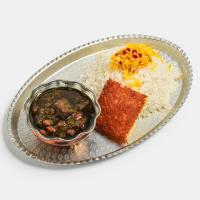 چلو قرمه سبزی